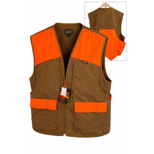 NEW Blaze Orange Upland Hunting Vest Game Bag Shell Loops 4X Gamehide